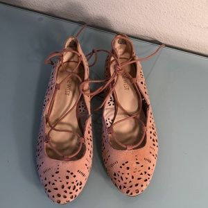 Nine West 'Zavanna'  Solid Light Pink/Beige  Size 7